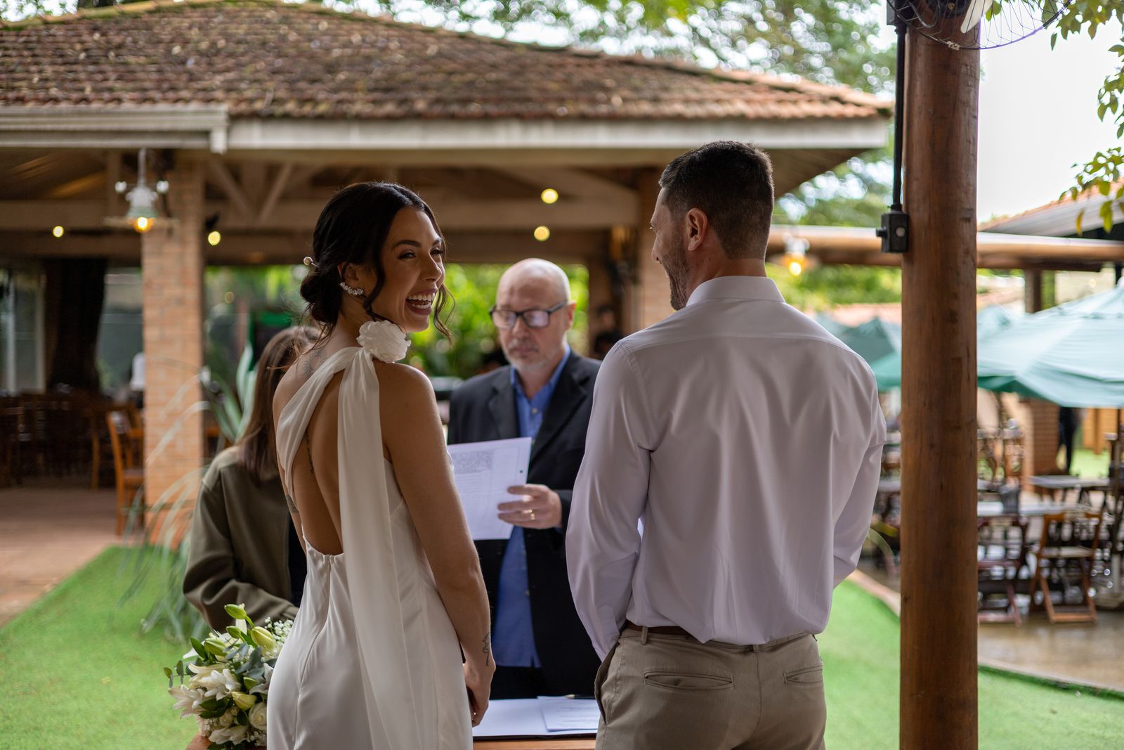 Cerimônia de casamento civil em Campinas