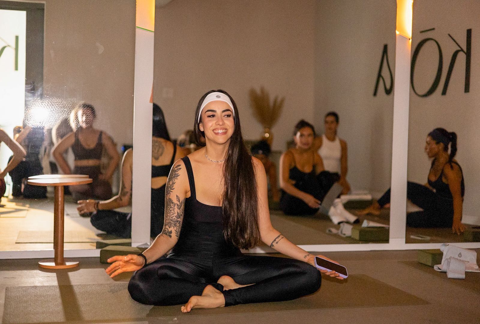 Ativação de marca em estúdio de treino